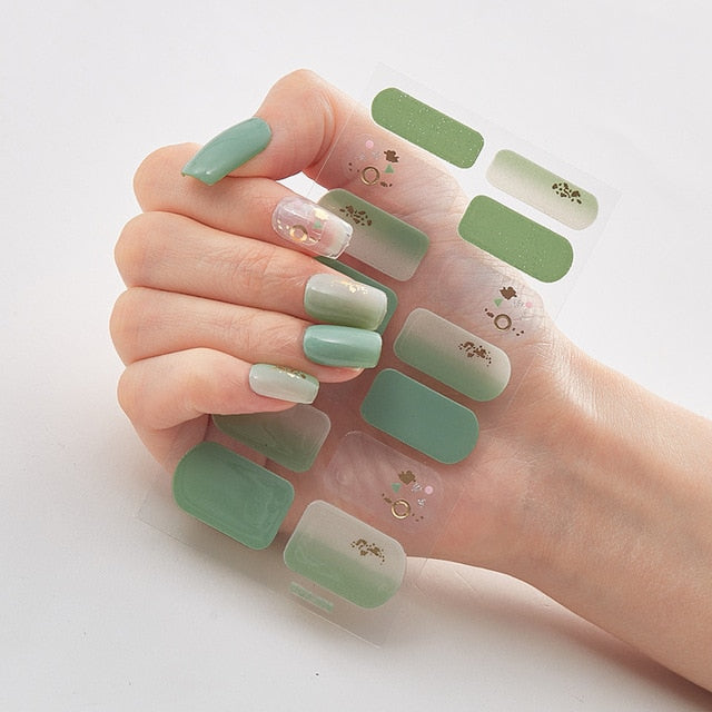 Multicolor Self Adhesive Nail Sticker Strips