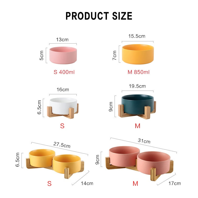 Ceramic Pet Feeder Bowl