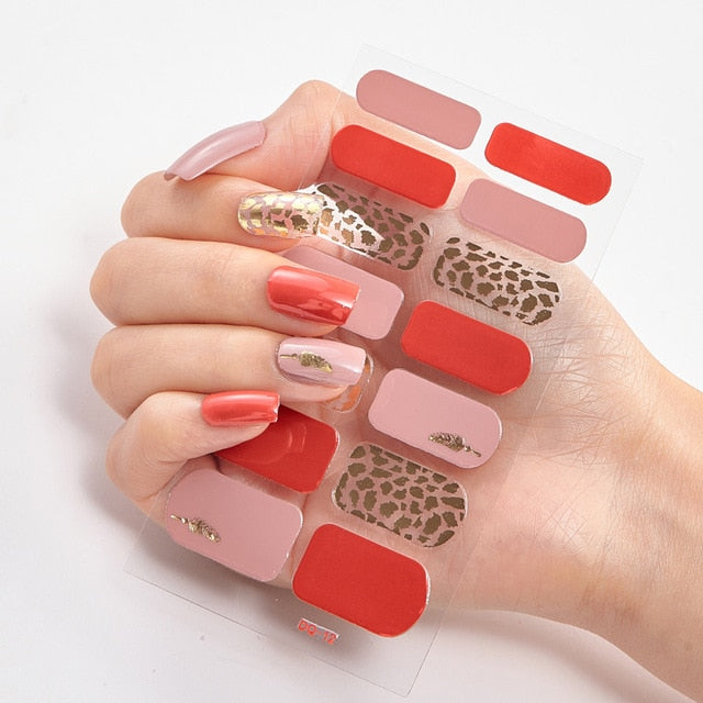 Strawberry Nail Stickers Decal Strips