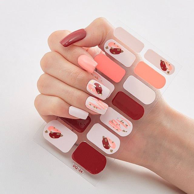 Strawberry Nail Stickers Decal Strips