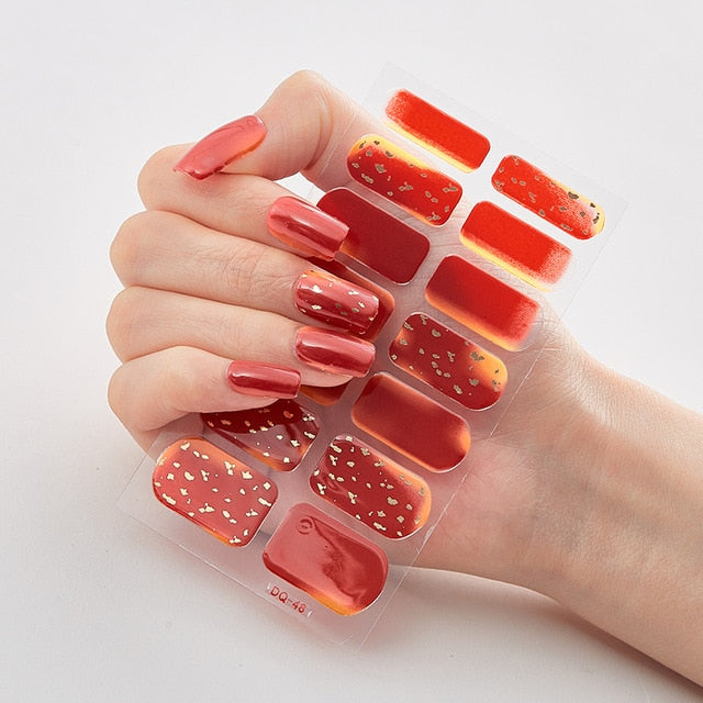 Strawberry Nail Stickers Decal Strips