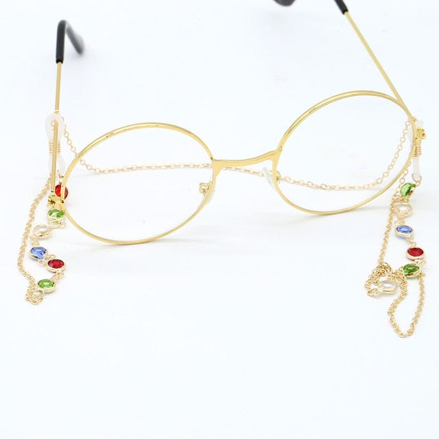 Acrylic Pearl Crystal Sunglasses Chains