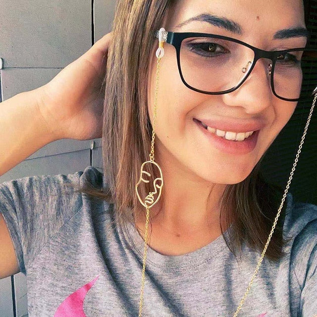 Acrylic Pearl Crystal Sunglasses Chains