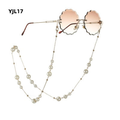 Acrylic Pearl Crystal Sunglasses Chains
