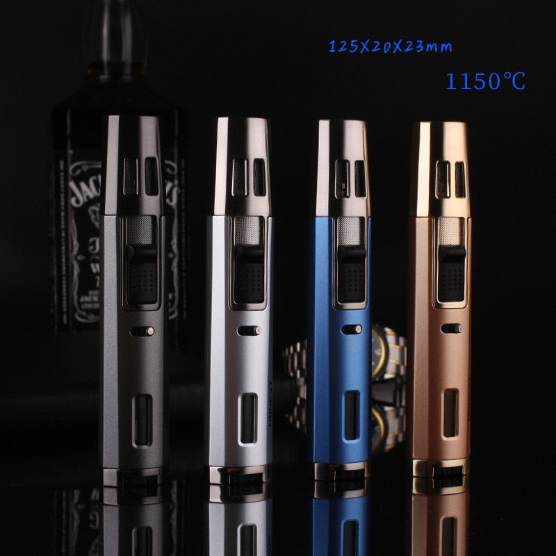 Fixed Flame Gas Jet Two Torch Lighter
