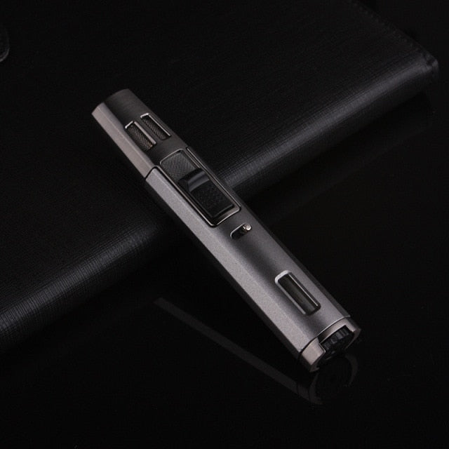 Fixed Flame Gas Jet Two Torch Lighter