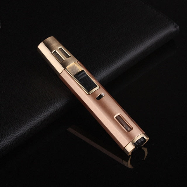 Fixed Flame Gas Jet Two Torch Lighter