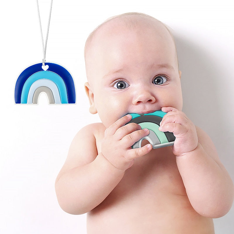 Baby Rainbow Silicone Teether BPA-Free