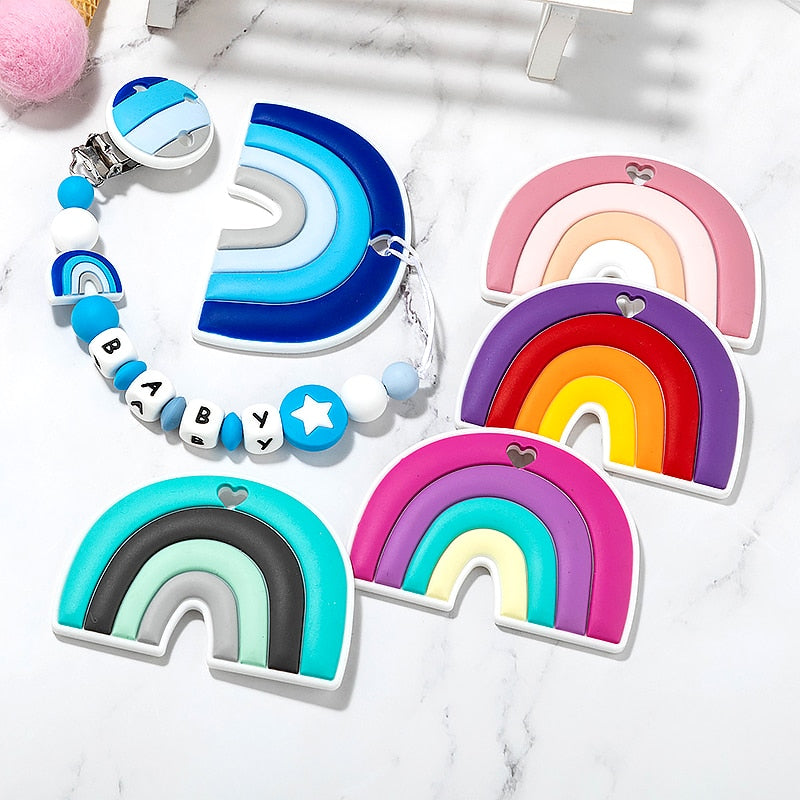 Baby Rainbow Silicone Teether BPA-Free