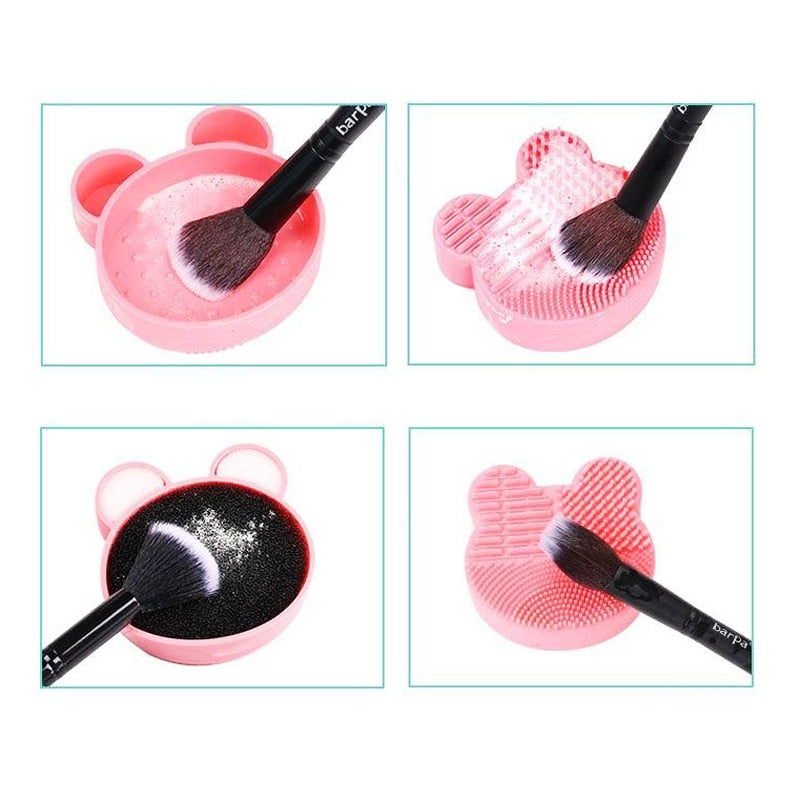 Cute Bear Makeup Brush Cleaner