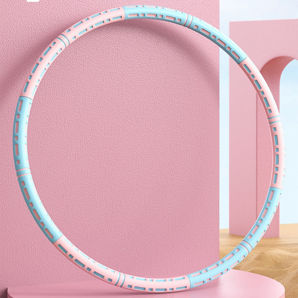 6 Parts Detachable Stainless Steel Hoola Hoop