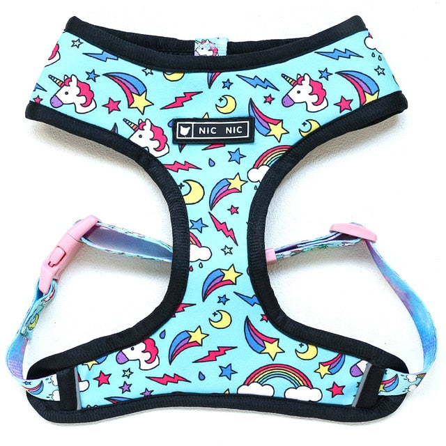Tropical Vest Harness Leash Set for Small Medium Dogs