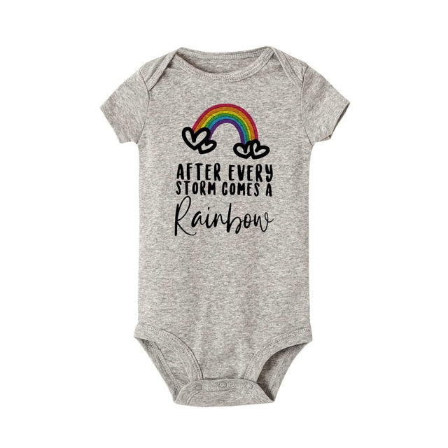 After Every Storm Comes A Rainbow Baby Onesie