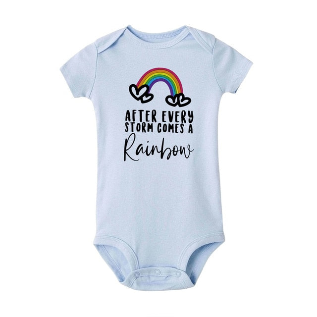 After Every Storm Comes A Rainbow Baby Onesie