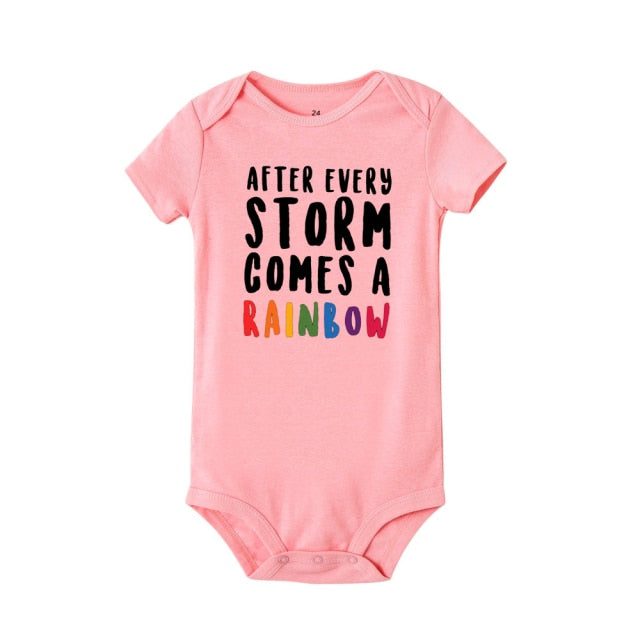 After Every Storm Comes A Rainbow Baby Onesie