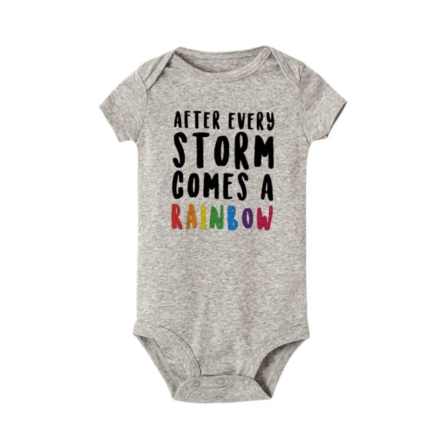 After Every Storm Comes A Rainbow Baby Onesie