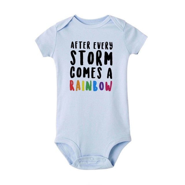 After Every Storm Comes A Rainbow Baby Onesie