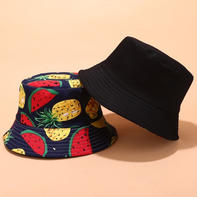 Fruit Banana Watermelon Cherry Bucket Hats