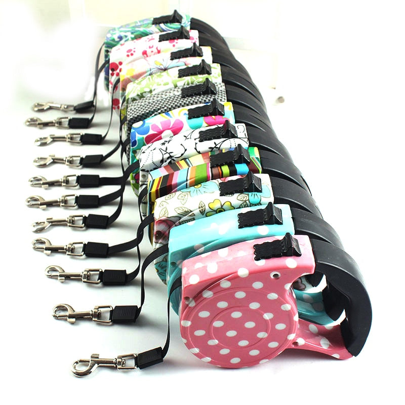 5M Colorful Retractable Dog Leash