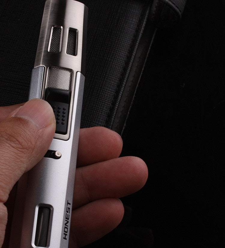 Fixed Flame Gas Jet Two Torch Lighter