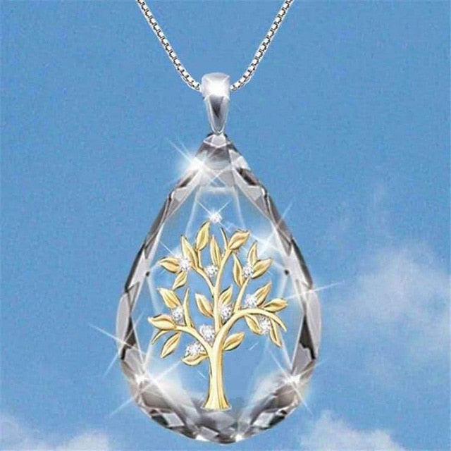 Jesus Christ Cross Teardrop Necklace