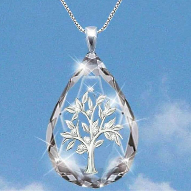 Jesus Christ Cross Teardrop Necklace