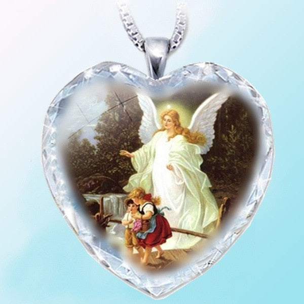 Jesus Christ Cross Teardrop Necklace