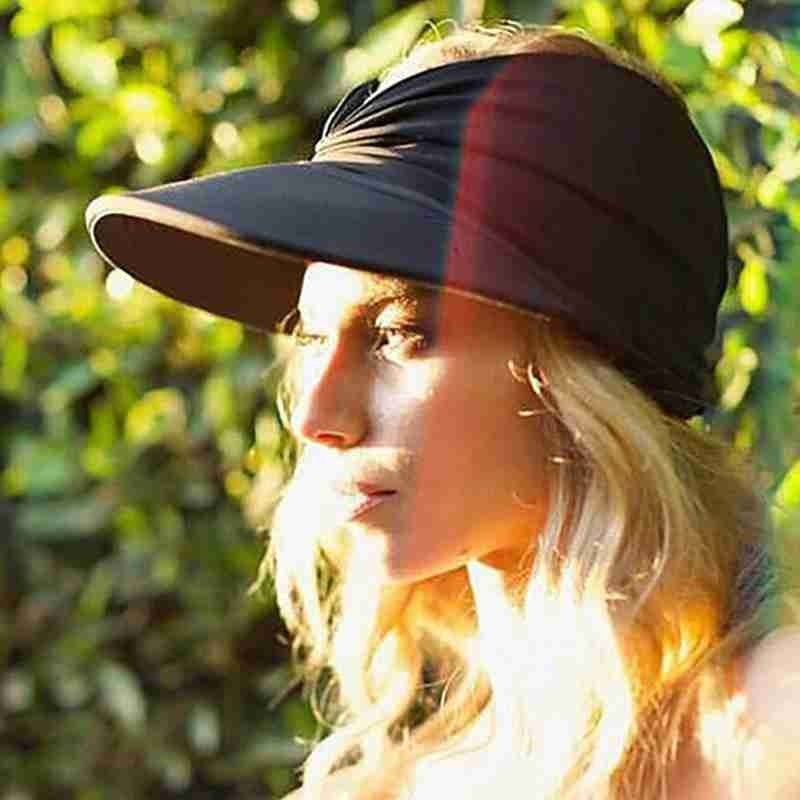 Elastic Hollow Top Sun Visor Hat