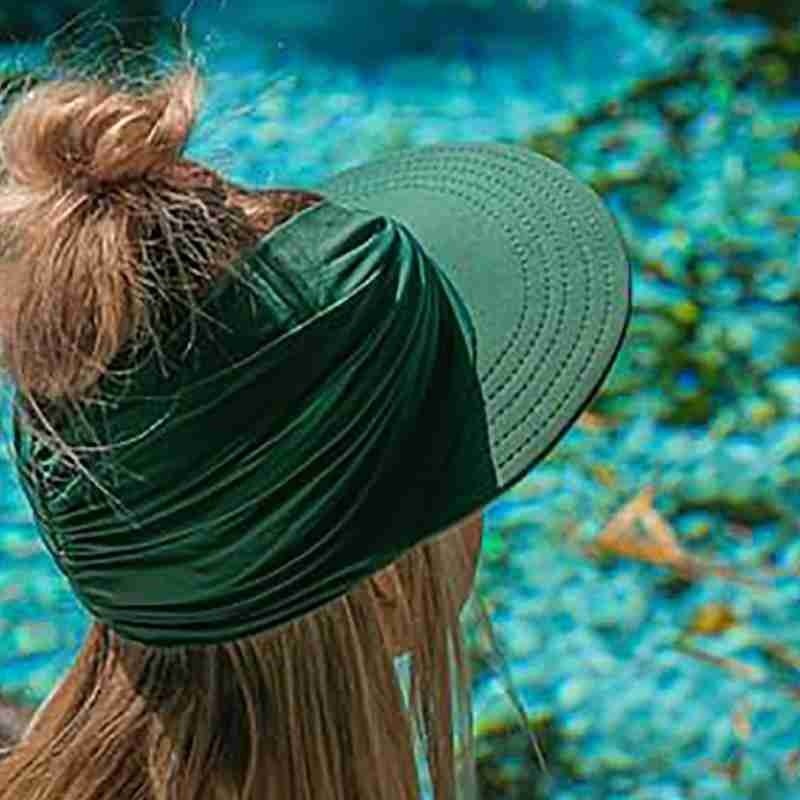 Elastic Hollow Top Sun Visor Hat