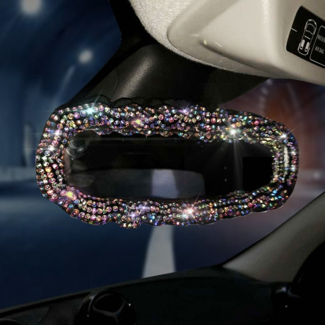 Sparkly Pink Rainbow Car Bling Accessories