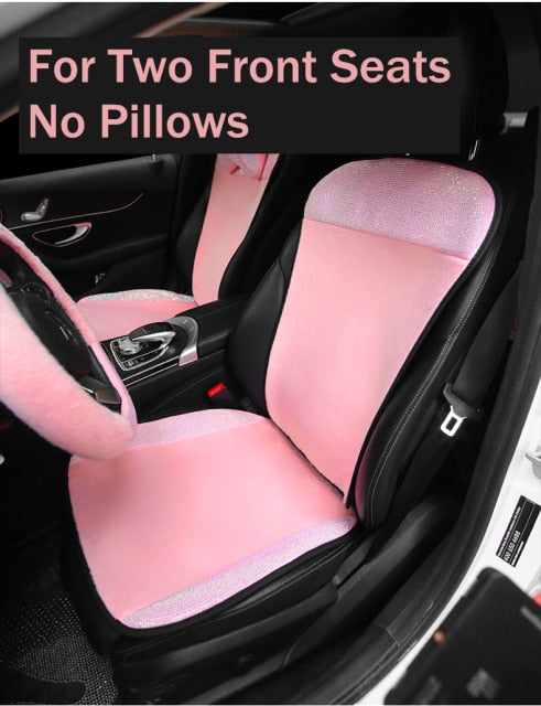 Pink Bling Car Seat Cover Pillow