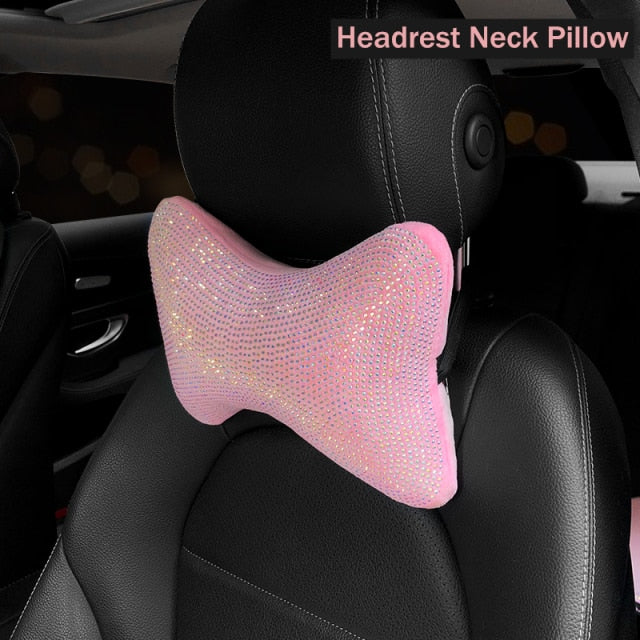 Pink Bling Car Seat Cover Pillow