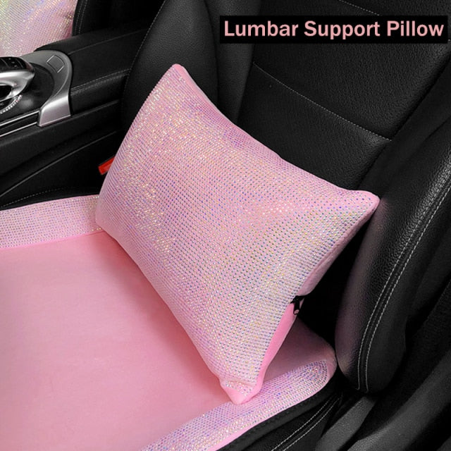 Pink Bling Car Seat Cover Pillow