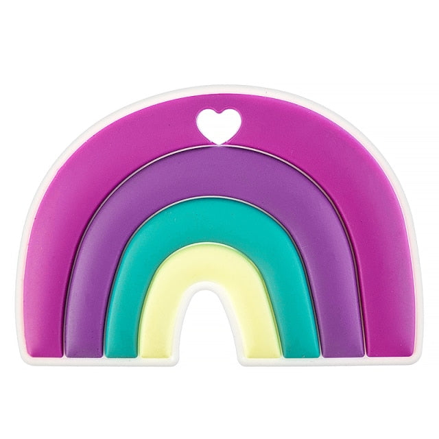 Baby Rainbow Silicone Teether BPA-Free