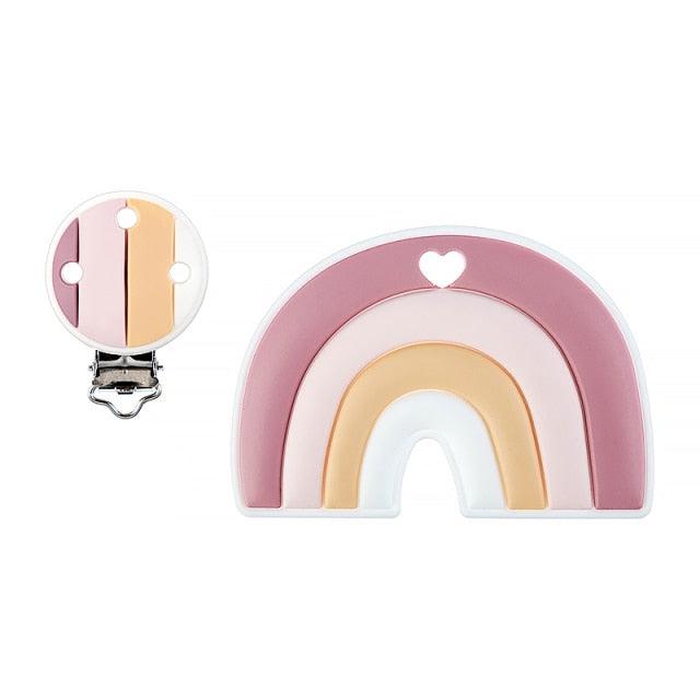 Baby Rainbow Silicone Teether BPA-Free