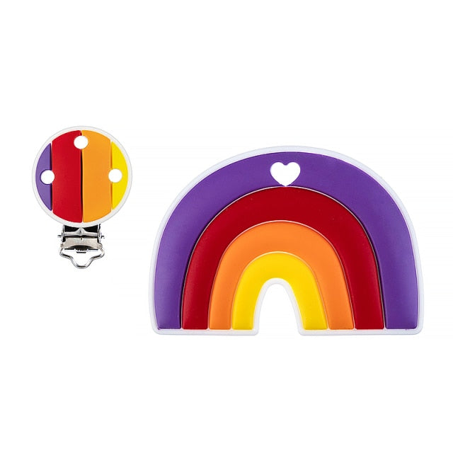 Baby Rainbow Silicone Teether BPA-Free