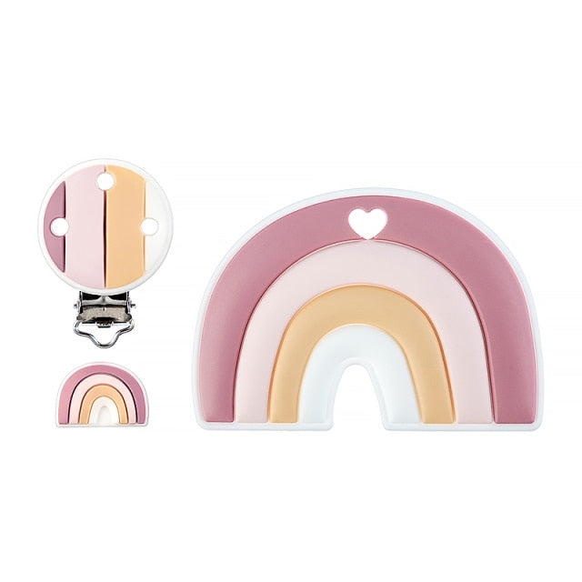 Baby Rainbow Silicone Teether BPA-Free