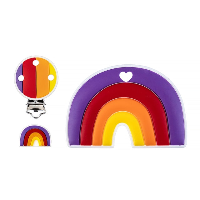 Baby Rainbow Silicone Teether BPA-Free