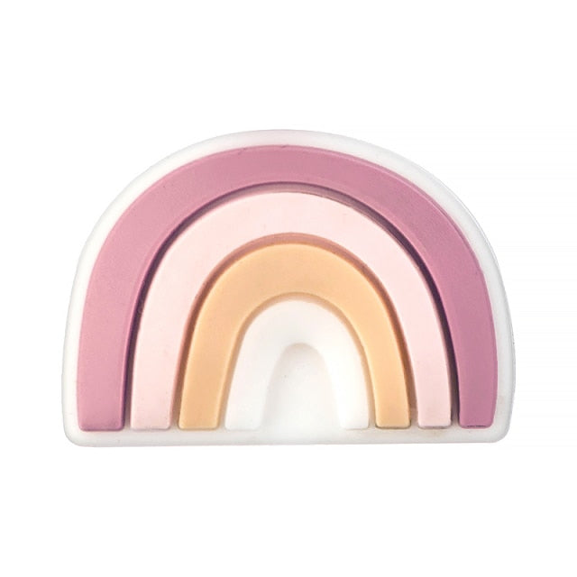 Baby Rainbow Silicone Teether BPA-Free