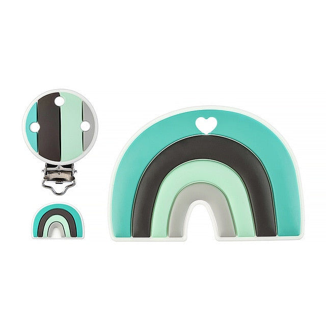 Baby Rainbow Silicone Teether BPA-Free