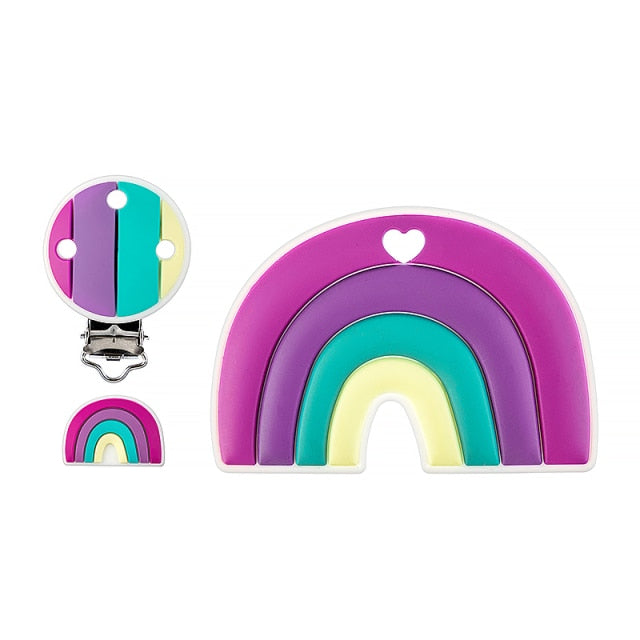 Baby Rainbow Silicone Teether BPA-Free