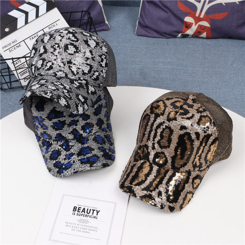 Sparkly Sequins Ponytail Hat Baseball Cap