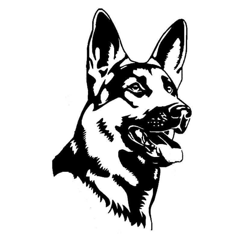 German Shepherd Dog Car Sticker Decal