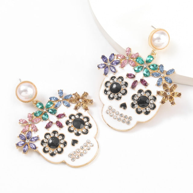 Halloween Skull Skeleton Ghost Earrings