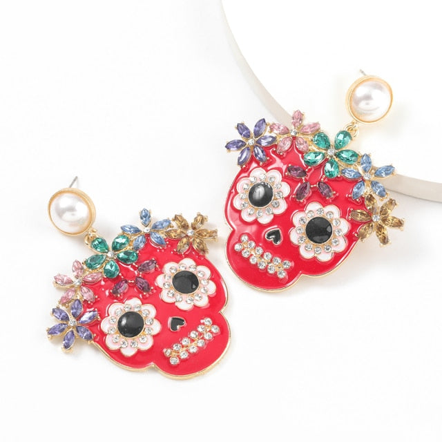 Halloween Skull Skeleton Ghost Earrings
