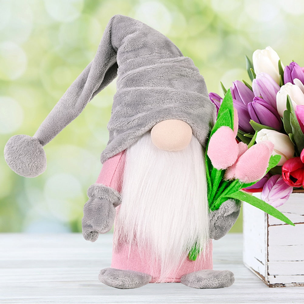 Spring Tulip Doll Gnome Decor