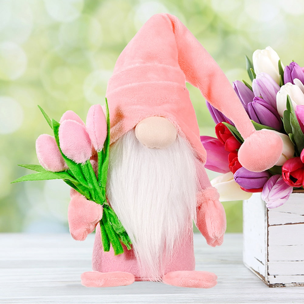 Spring Tulip Doll Gnome Decor