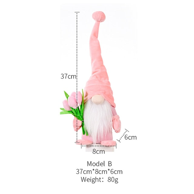 Spring Tulip Doll Gnome Decor