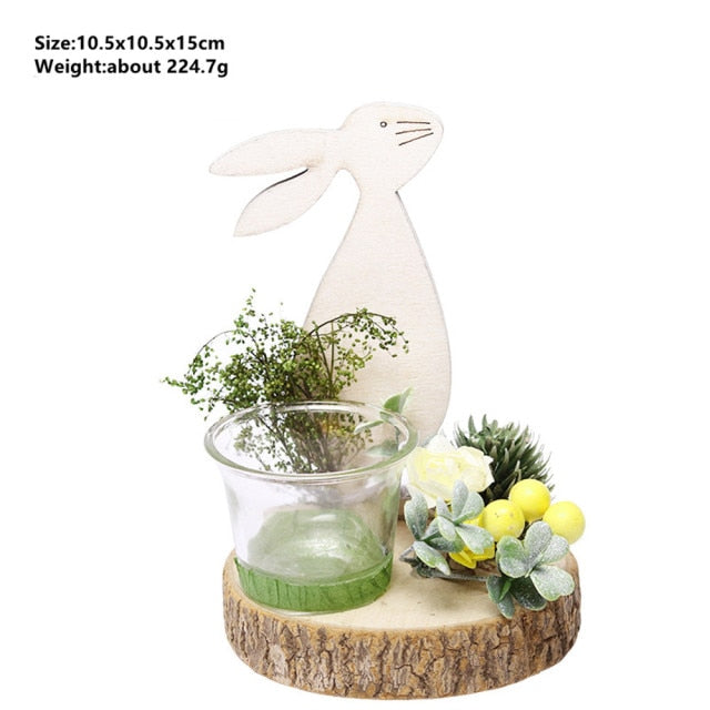 Easter Glass Candle Holder Decor