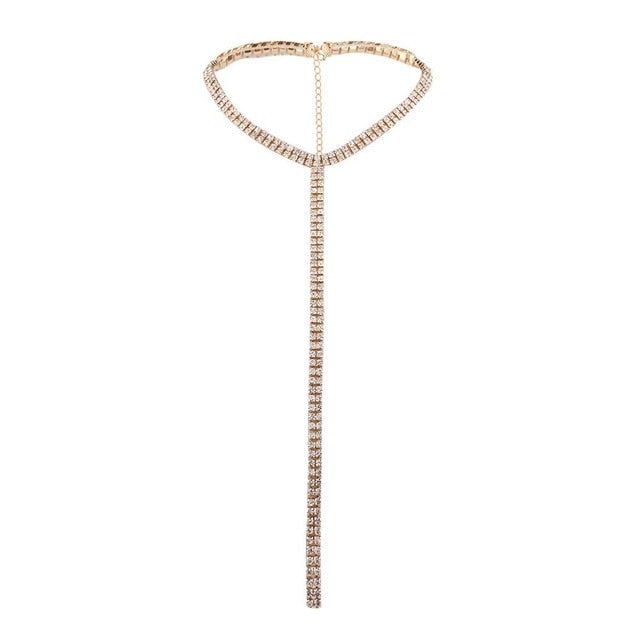 Crystal Rhinestone Choker Necklace